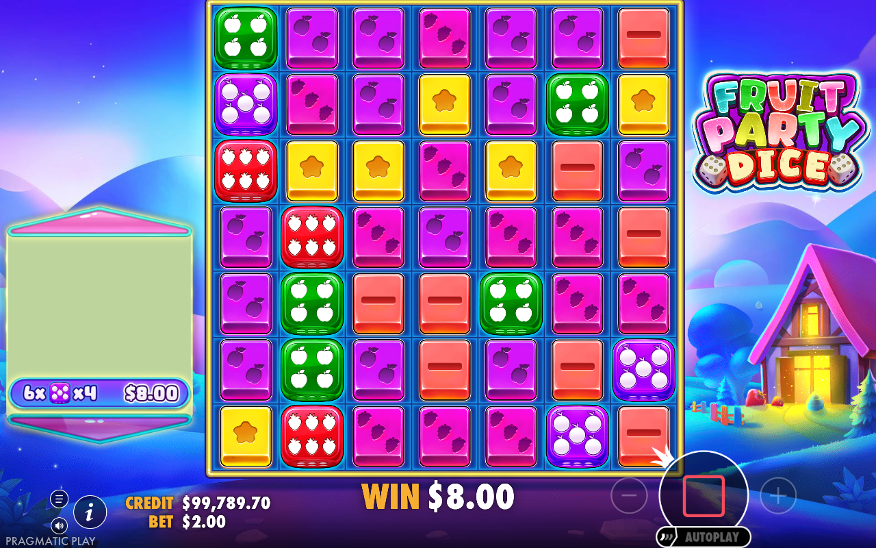 Fruit Party Dice bonus round