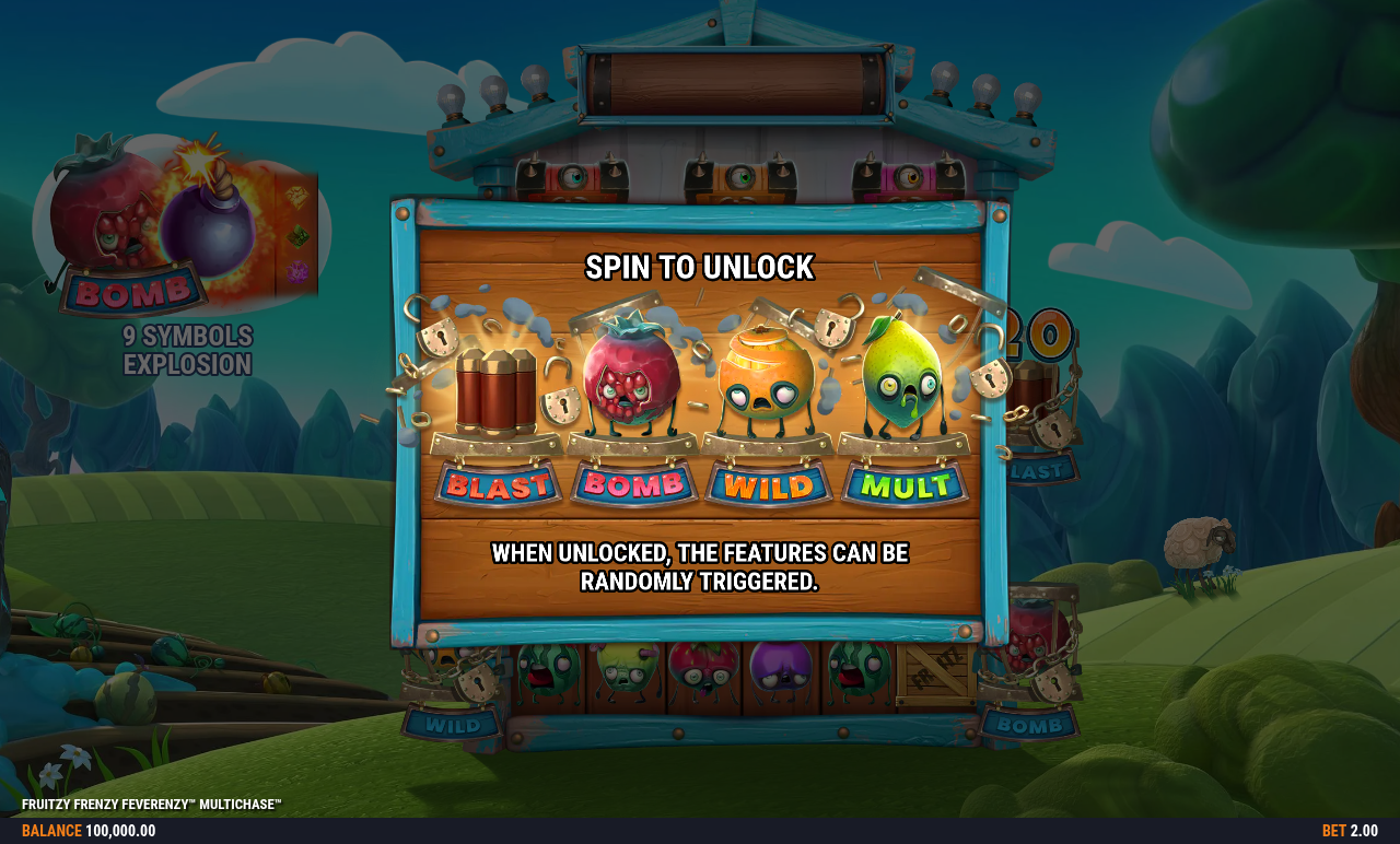 Fruitzy Frenzy Feverenzy MultiChase information screen