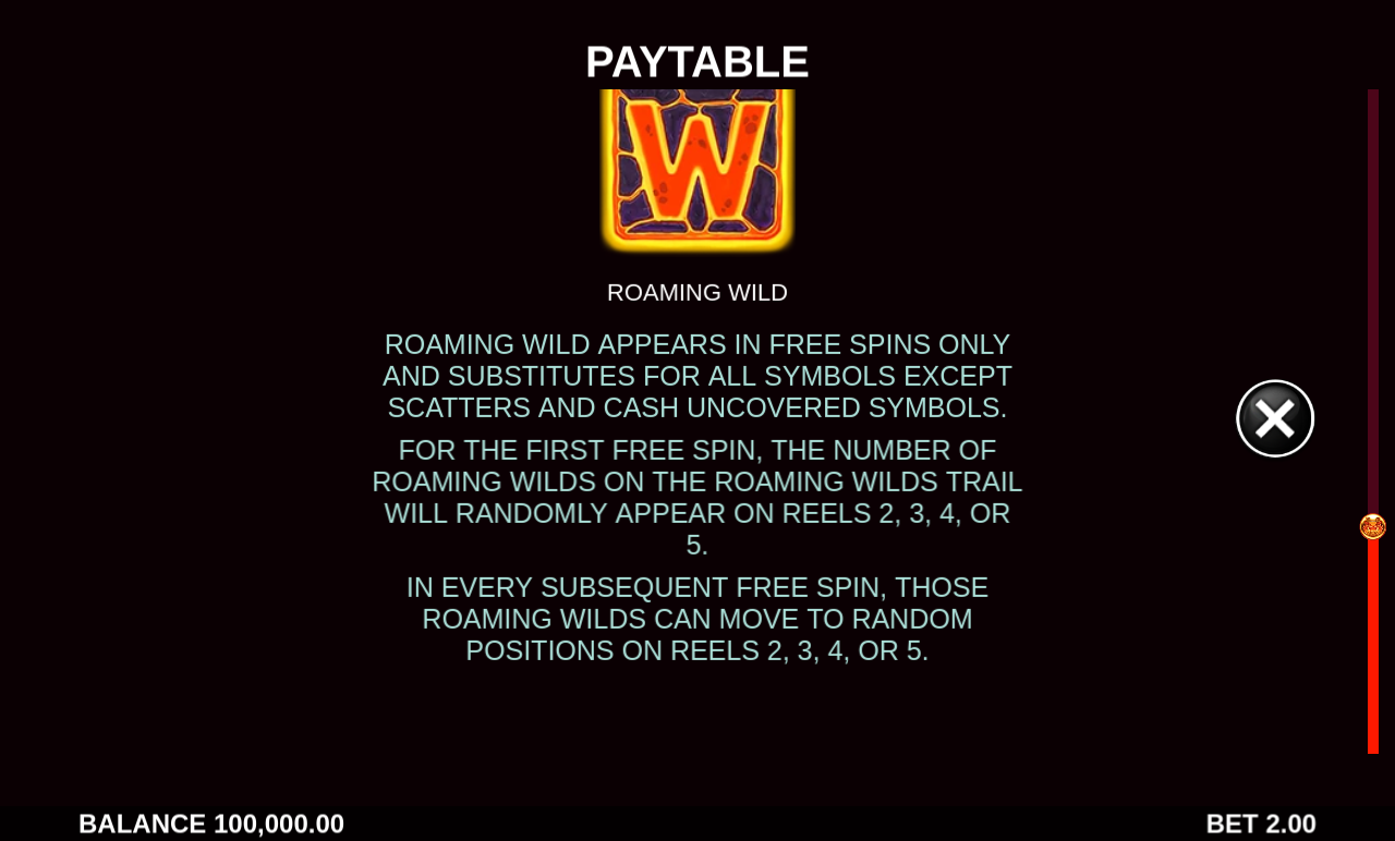 Fyrefang Cash Uncovered information screen