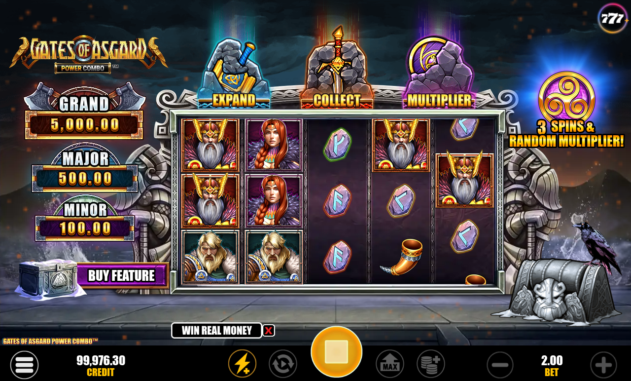 Gates of Asgard Power Combo bonus round
