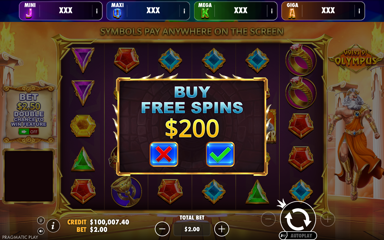 Gates of Olympus - Oranje Jackpot bonus buy
