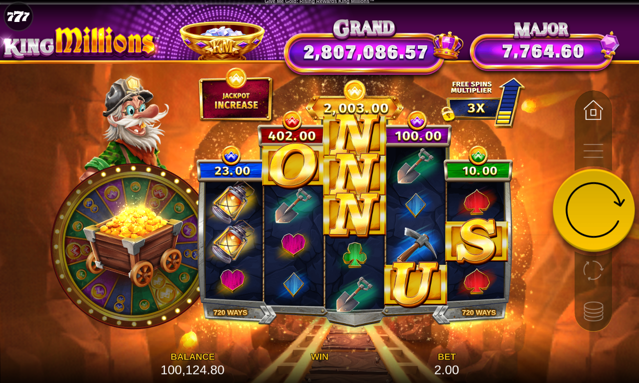 Give Me Gold: Rising Rewards King Millions gameplay