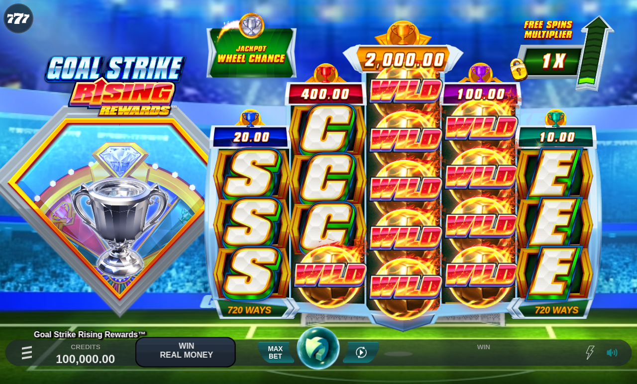 Goal Strike Rising Rewards base game