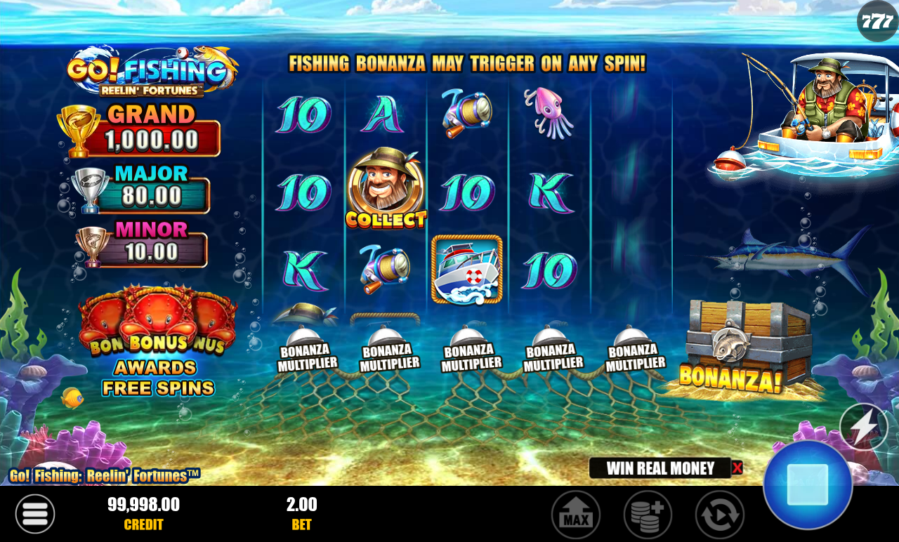 Go! Fishing: Reelin' Fortunes gameplay