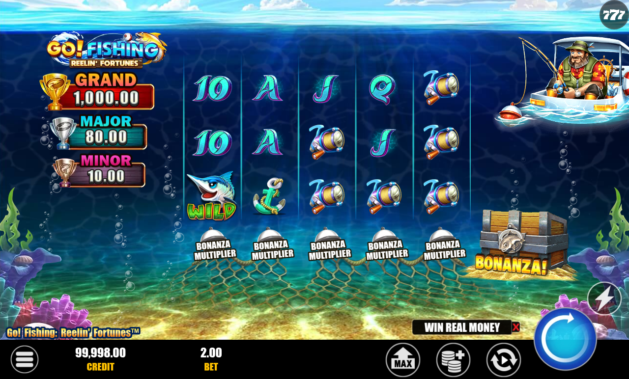 Go! Fishing: Reelin' Fortunes gameplay