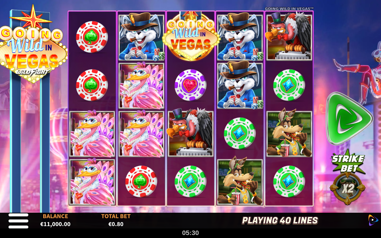 Going Wild in Vegas Wild Fight base game