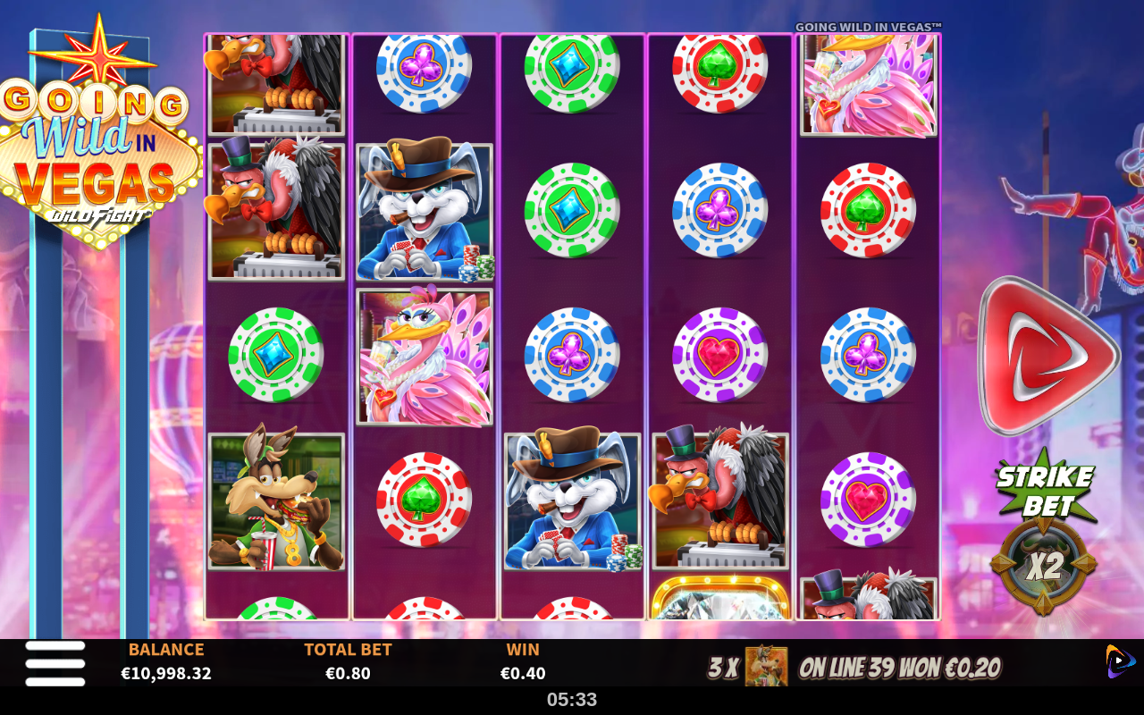 Going Wild in Vegas Wild Fight gameplay