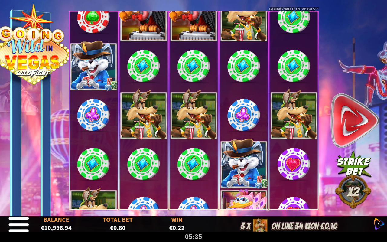 Going Wild in Vegas Wild Fight gameplay