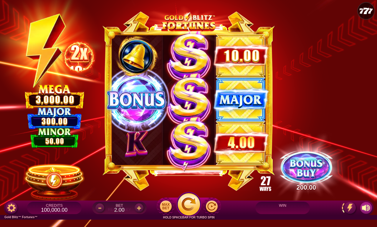Gold Blitz Fortunes base game