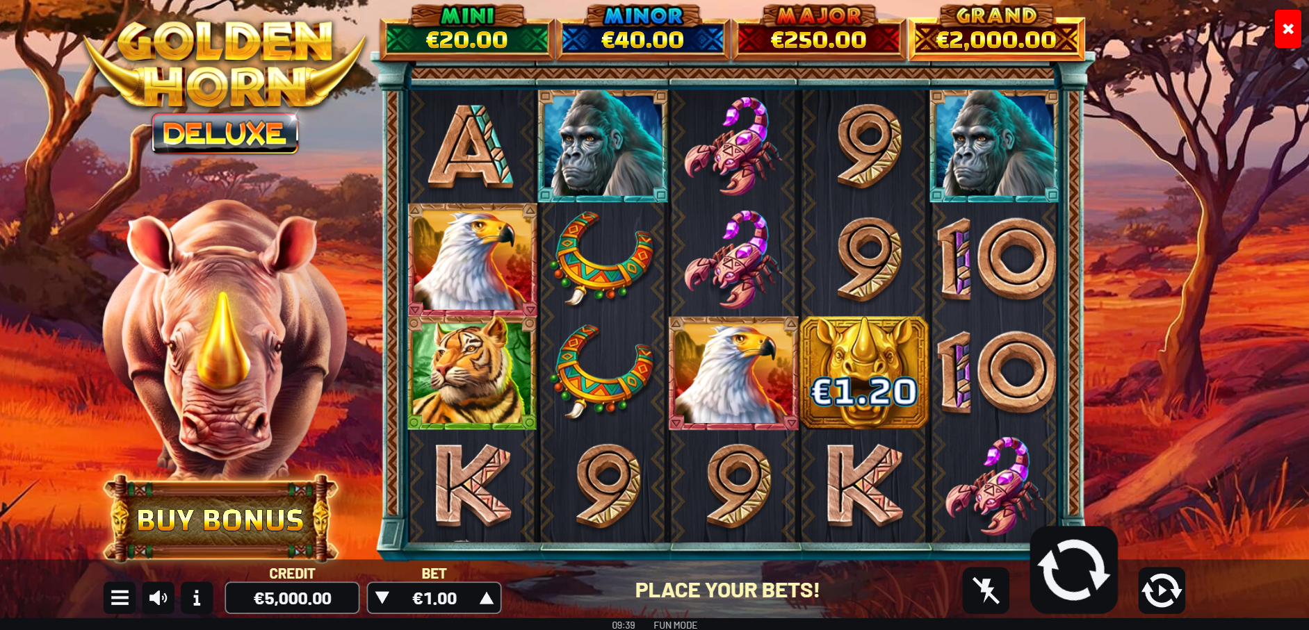 Golden Horn Deluxe base game play
