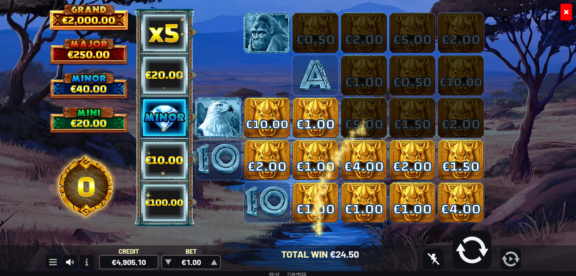 Golden Horn Deluxe Golden Spins play