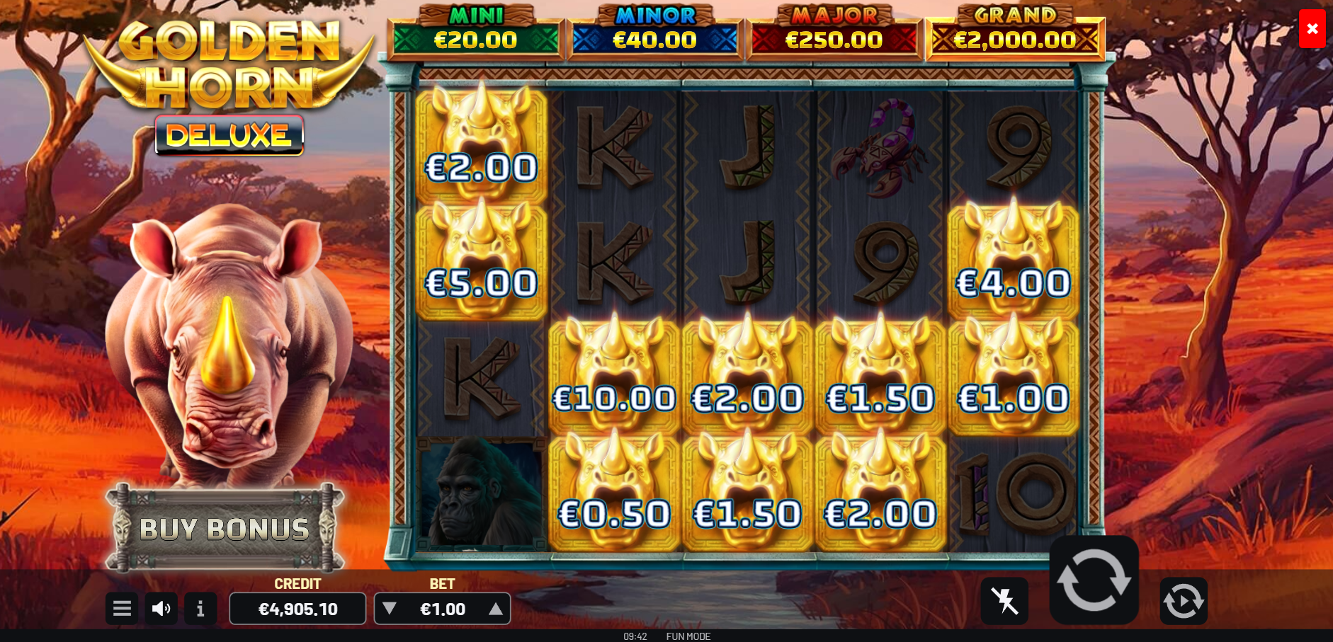 Golden Horn Deluxe Golden Spins trigger