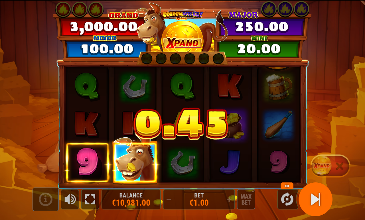 Golden Donkey Xpand gameplay