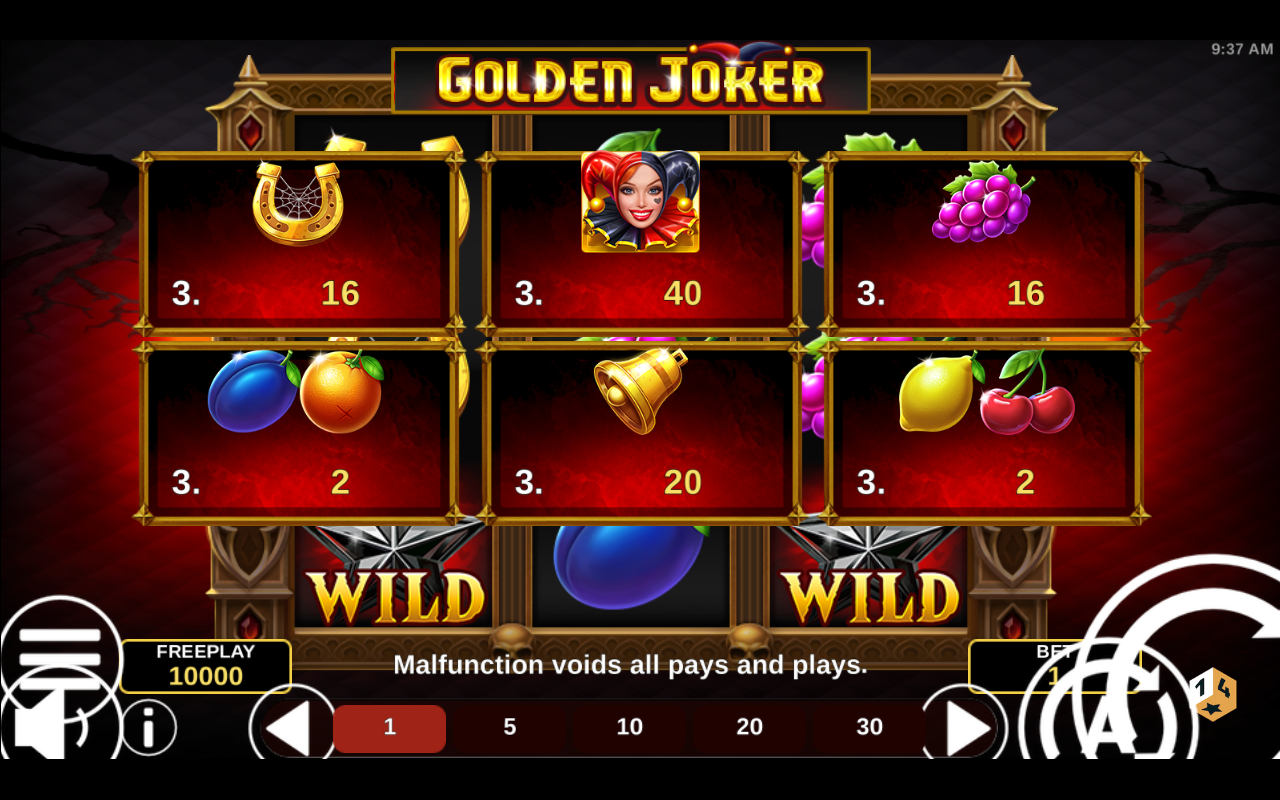Golden Joker Halloween base game