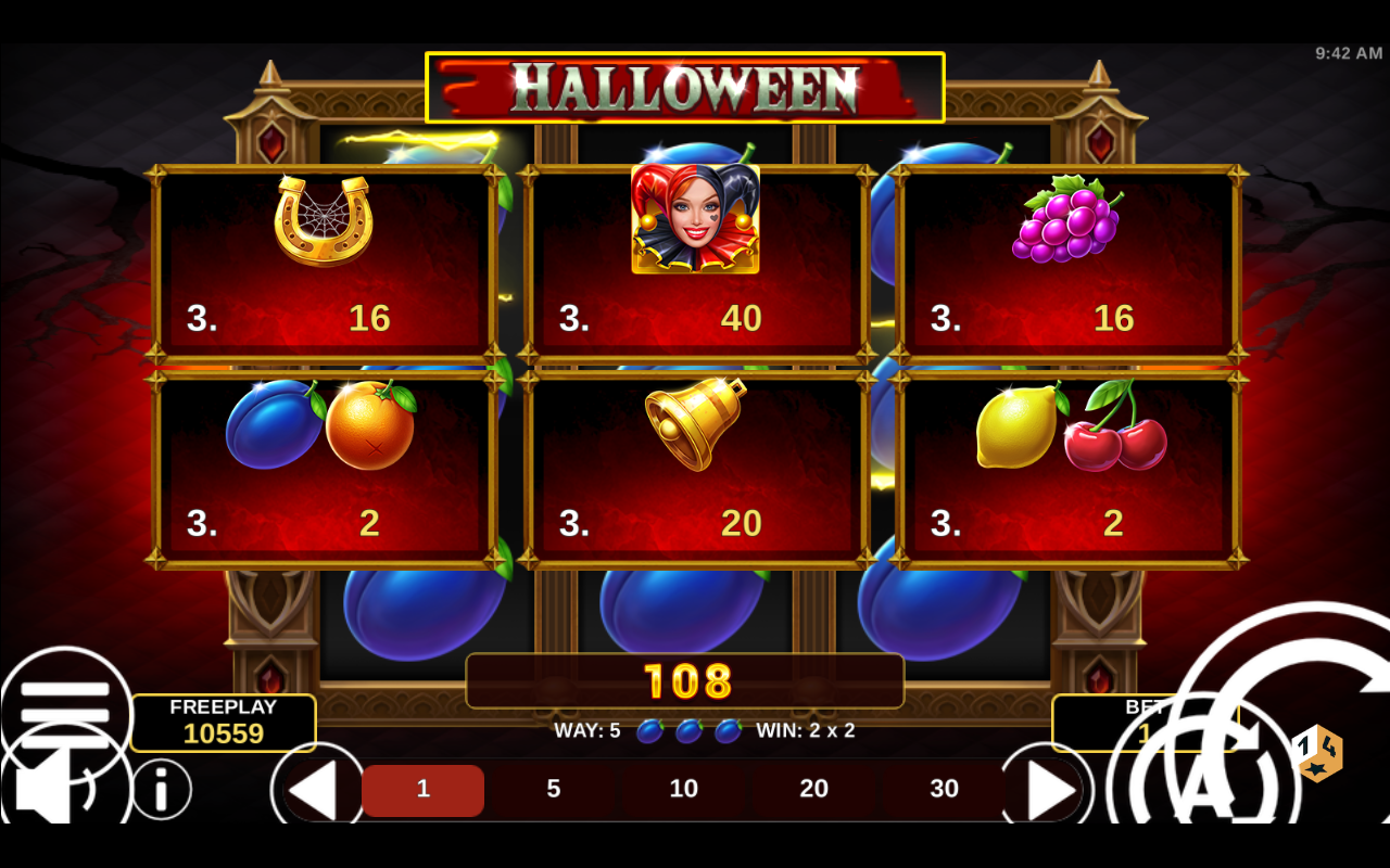 Golden Joker Halloween gameplay