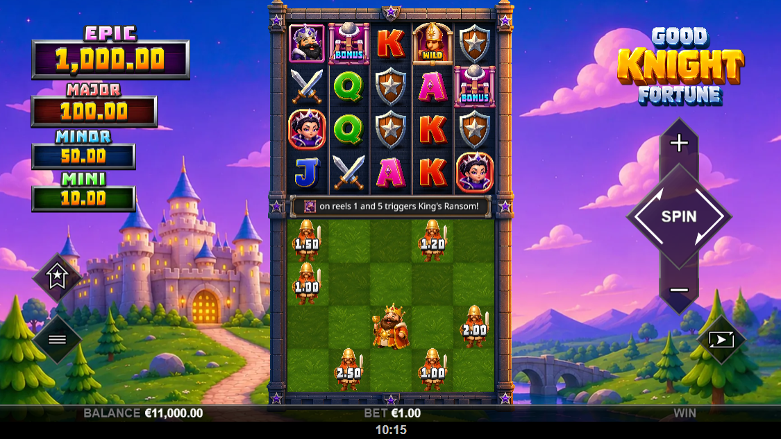 Good Knight Fortune base gameplay