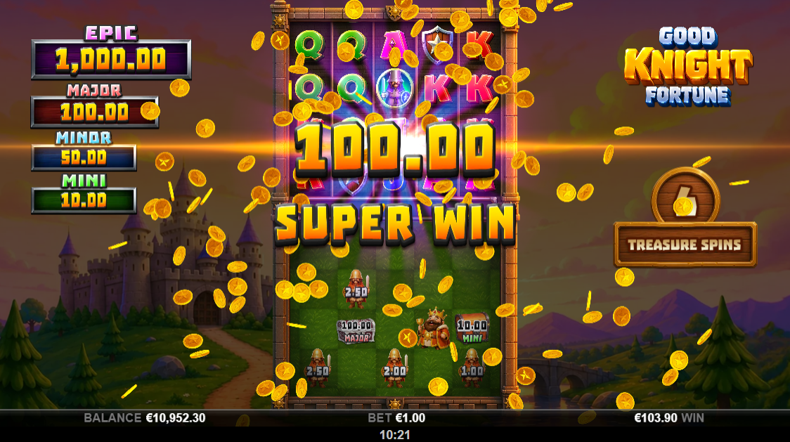Good Knight Fortune Mega Jackpot win