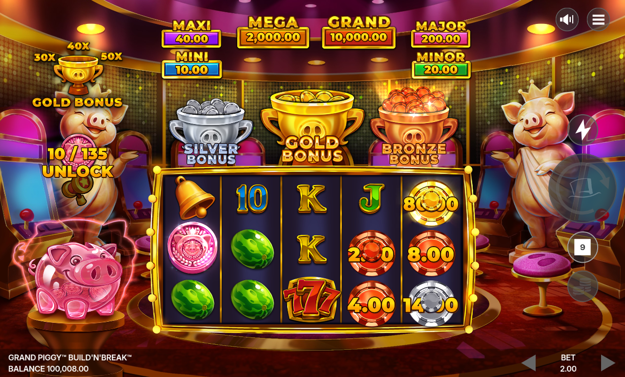 Grand Piggy Build'n'Break gameplay