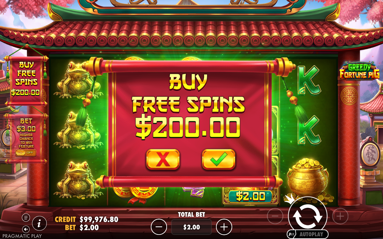 Greedy Fortune Pig bonus buy