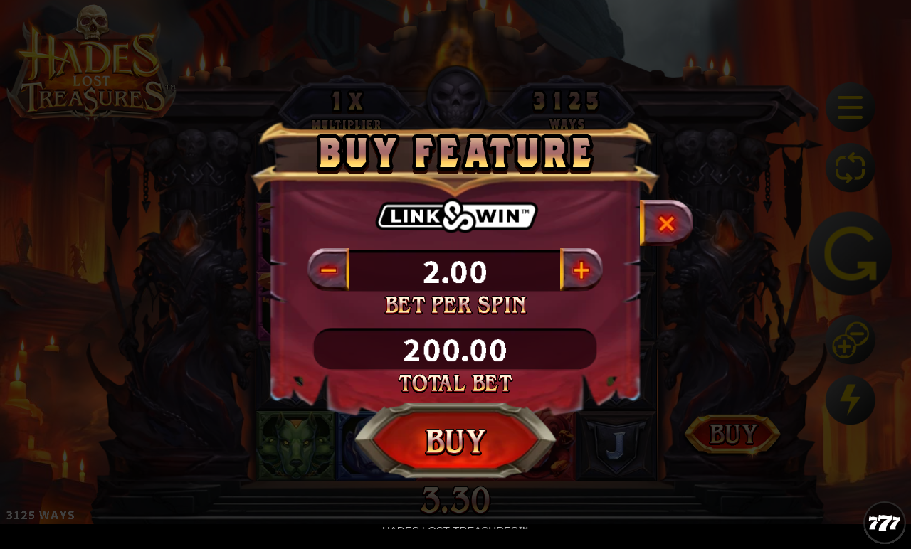 Hades Lost Treasures bonus buy