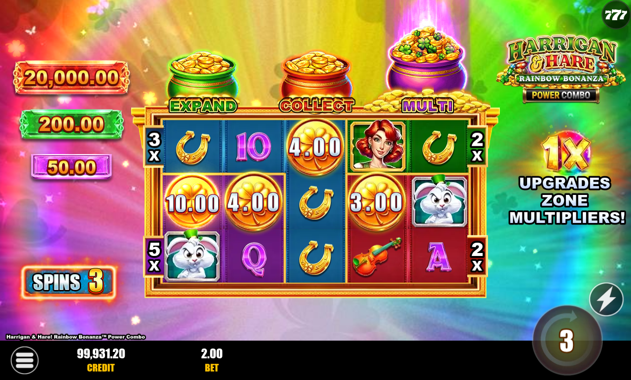 Harrigan & Hare! Rainbow Bonanza Power Combo base game