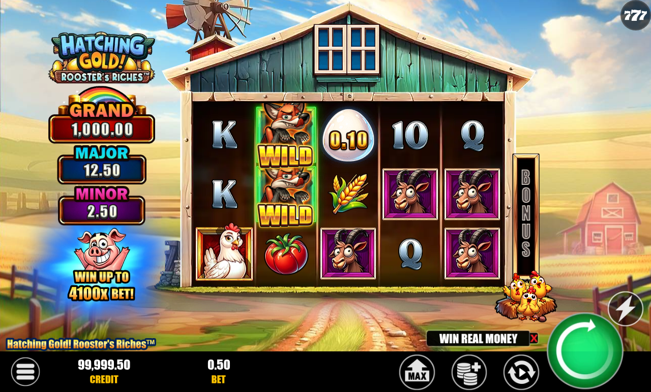 Hatching Gold! Rooster's Riches base game