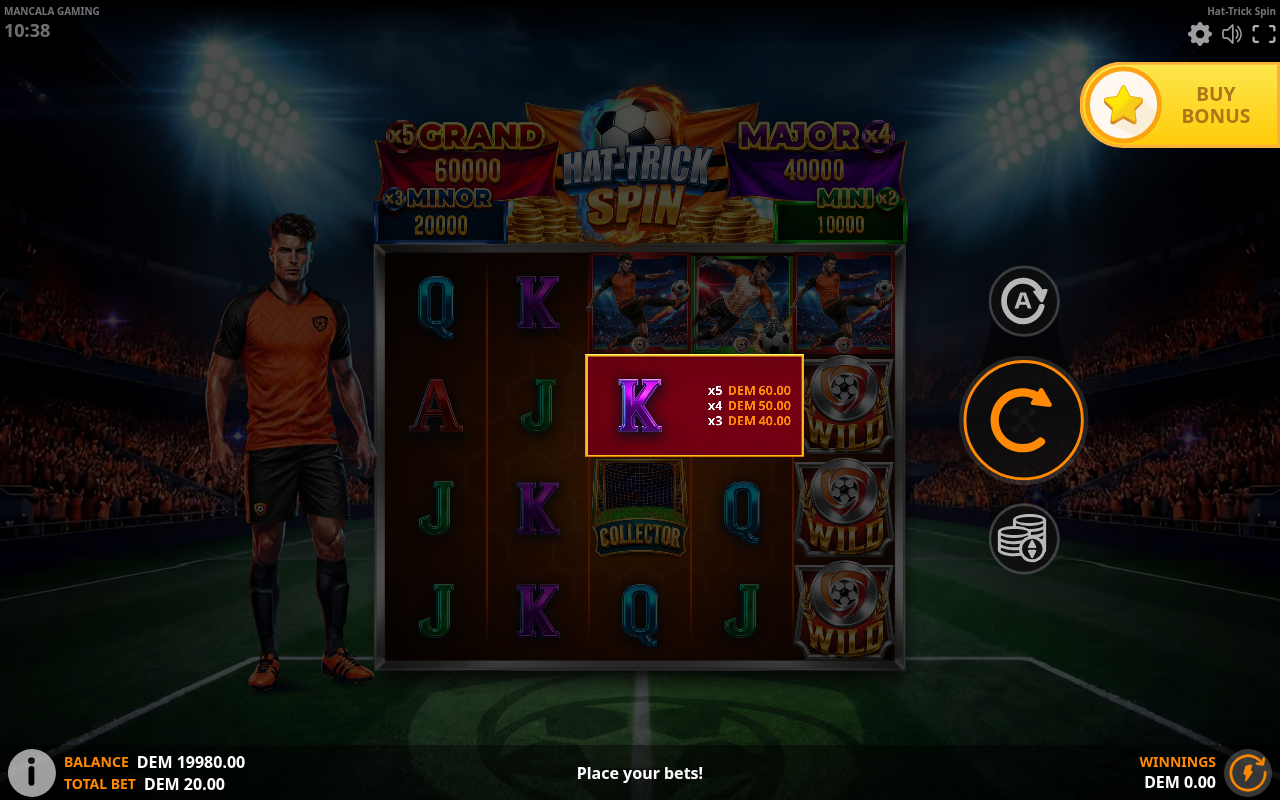 Hat-Trick Spin base game