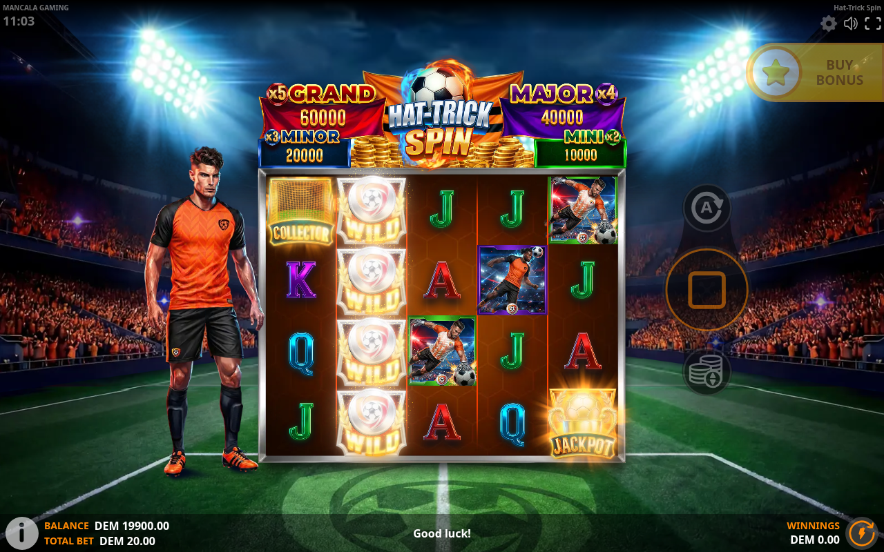 Hat-Trick Spin gameplay