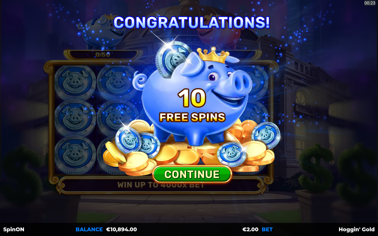 Hoggin' Gold bonus round