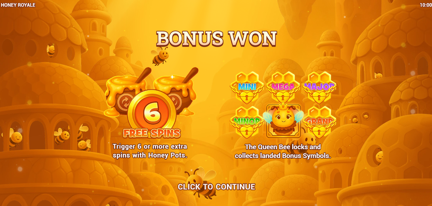 Honey Royale Free Spins trigger