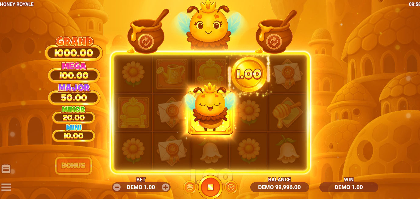 Honey Royale Unlock and Win feature