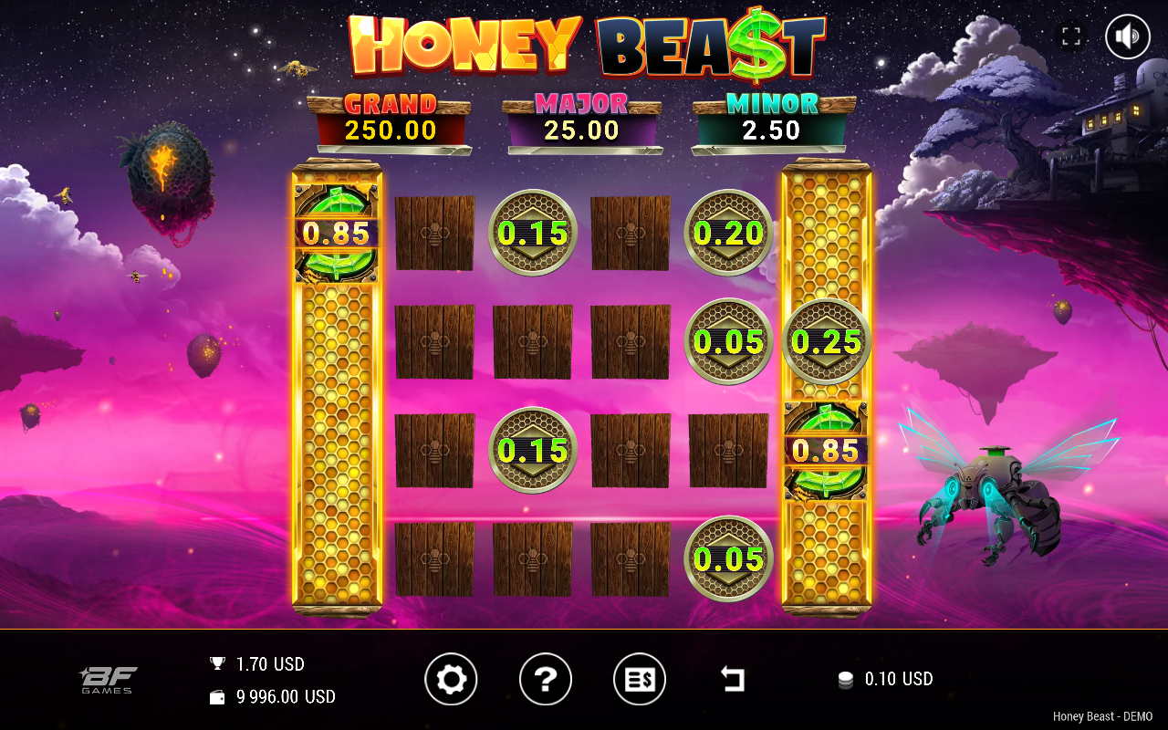 Honey Beast bonus round