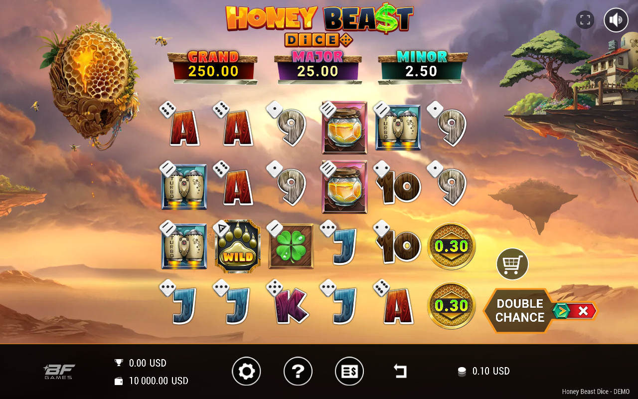 Honey Beast Dice base game
