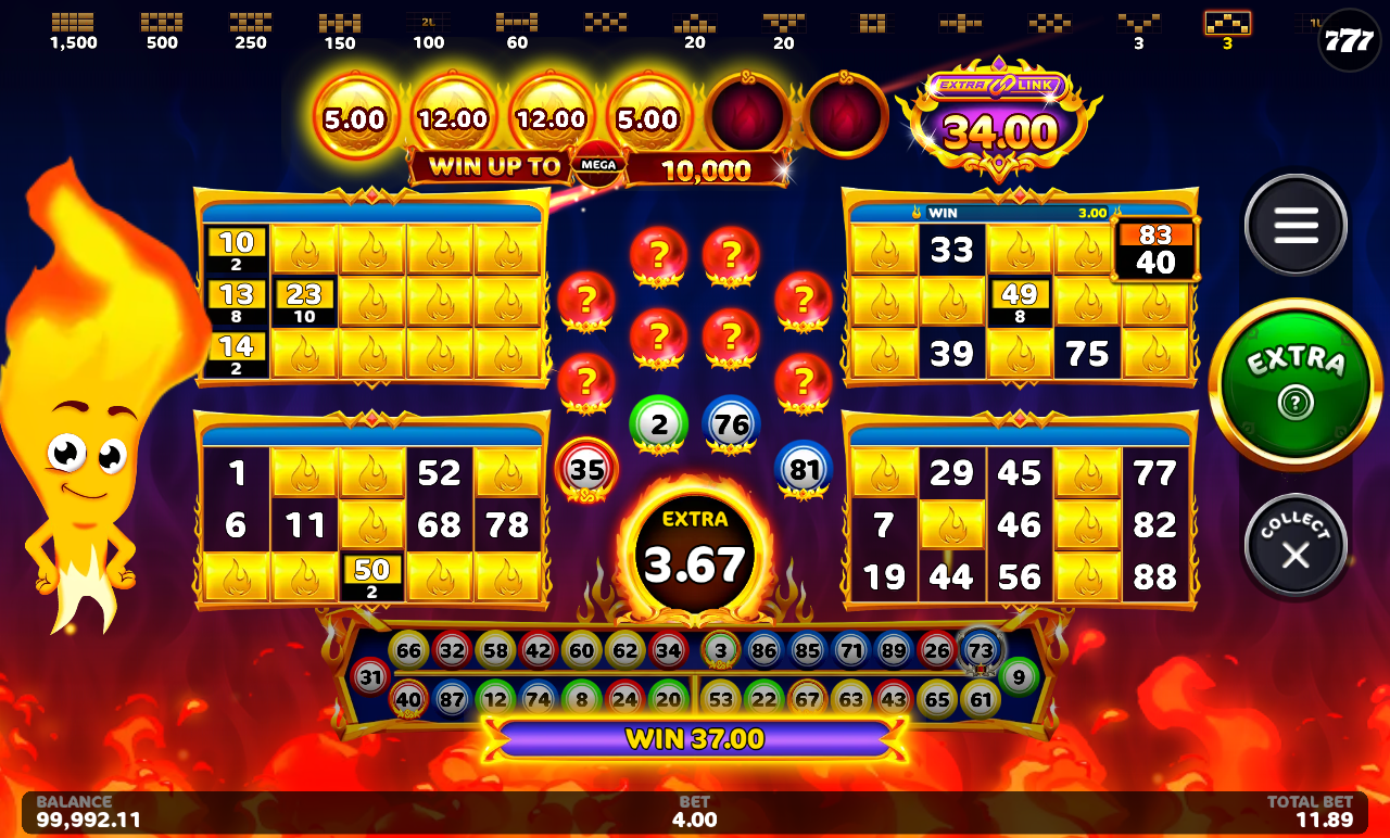 Hot Fireballs Link&Win gameplay