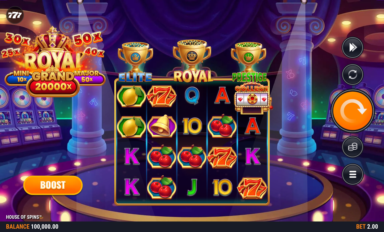 HOUSE OF SPINS base game