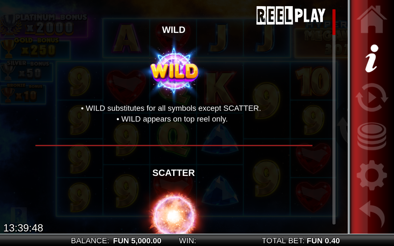 Hypernova Megaways wild and scatter rules