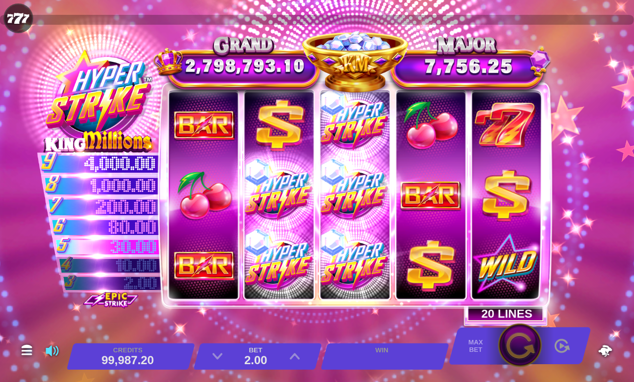 Hyper Strike King Millions gameplay