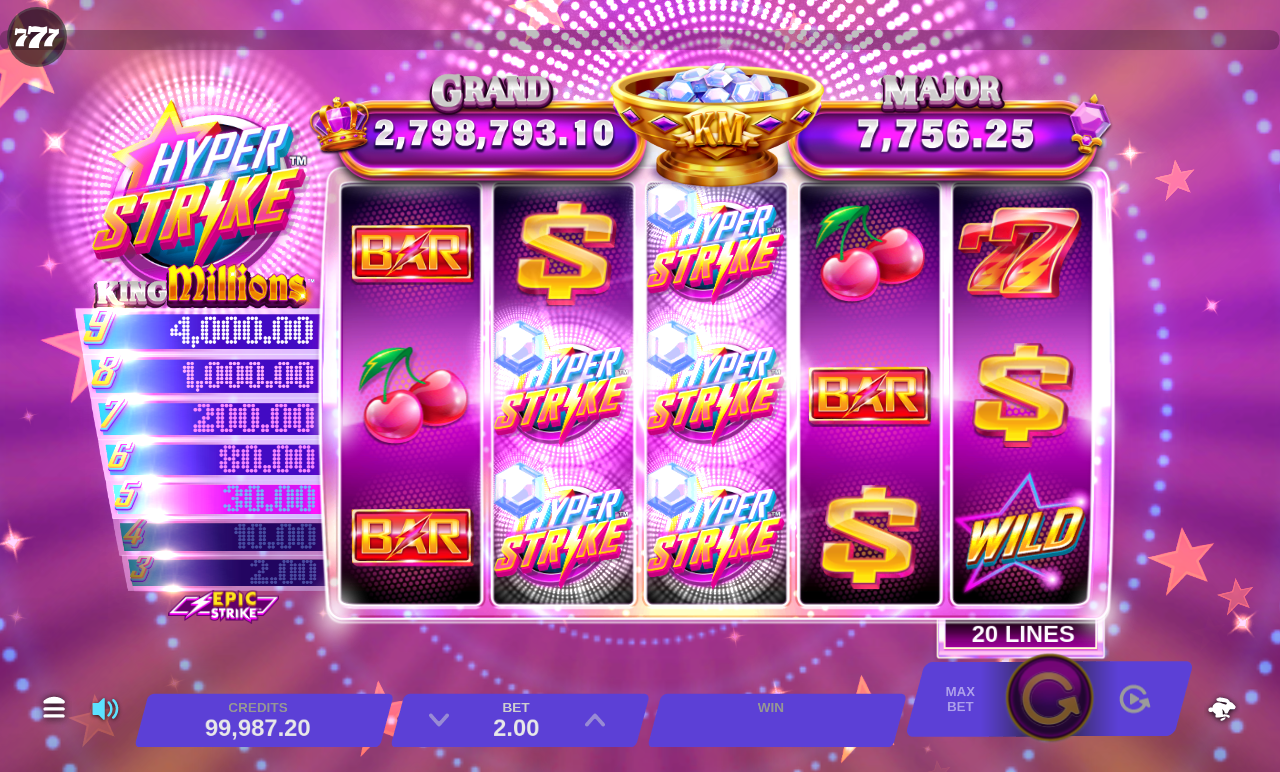 Hyper Strike King Millions gameplay