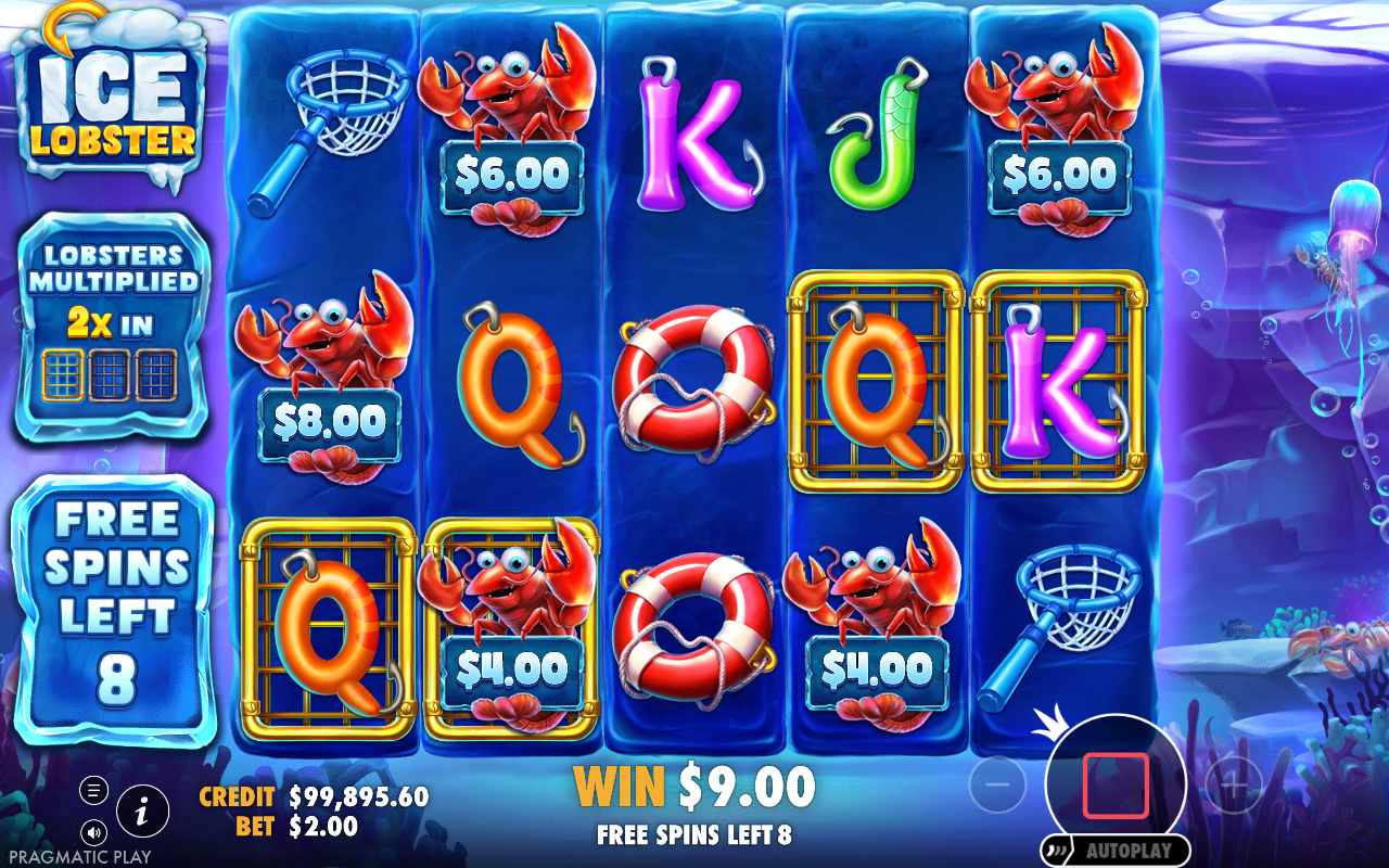 Ice Lobster bonus round