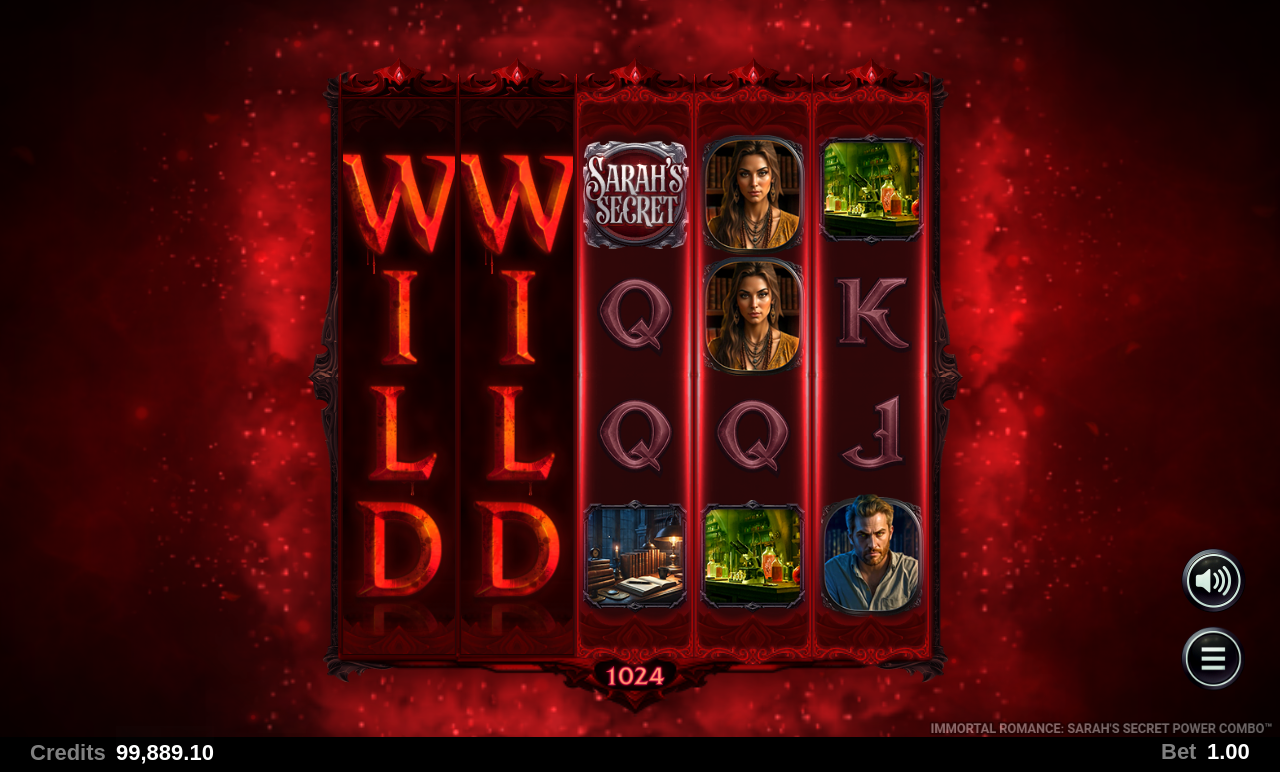 Immortal Romance: Sarah's Secret Power Combo bonus round
