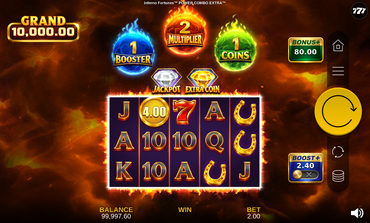 Inferno Fortunes POWER COMBO EXTRA scatter powers and coin win