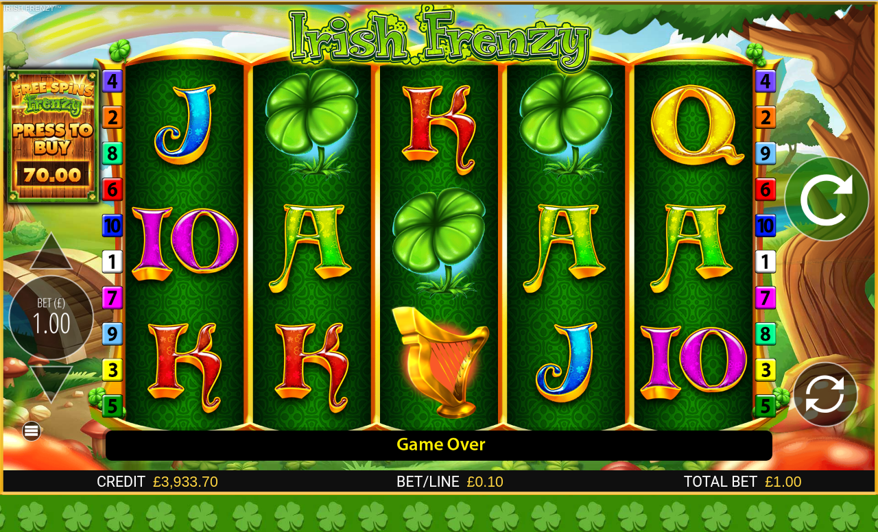 Irish Frenzy gameplay