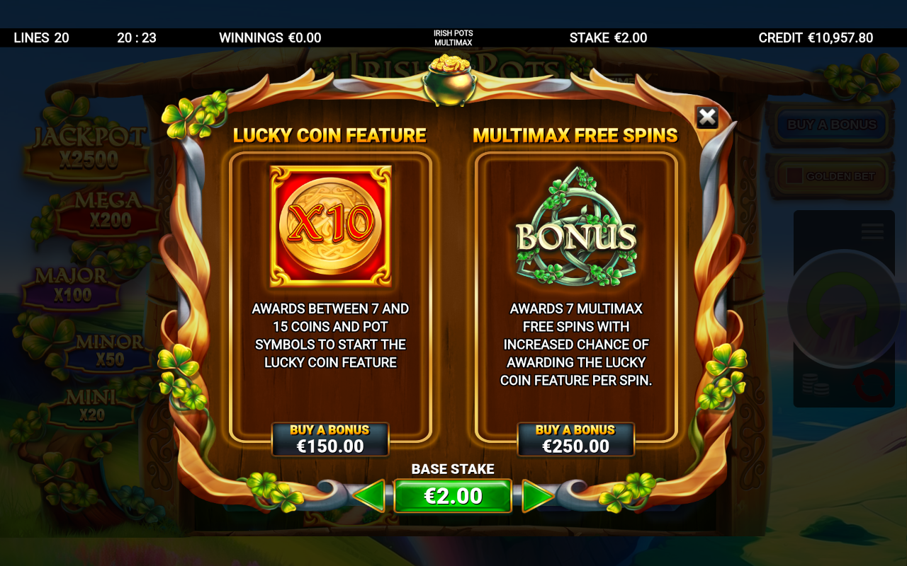Irish Pots MultiMax bonus buy