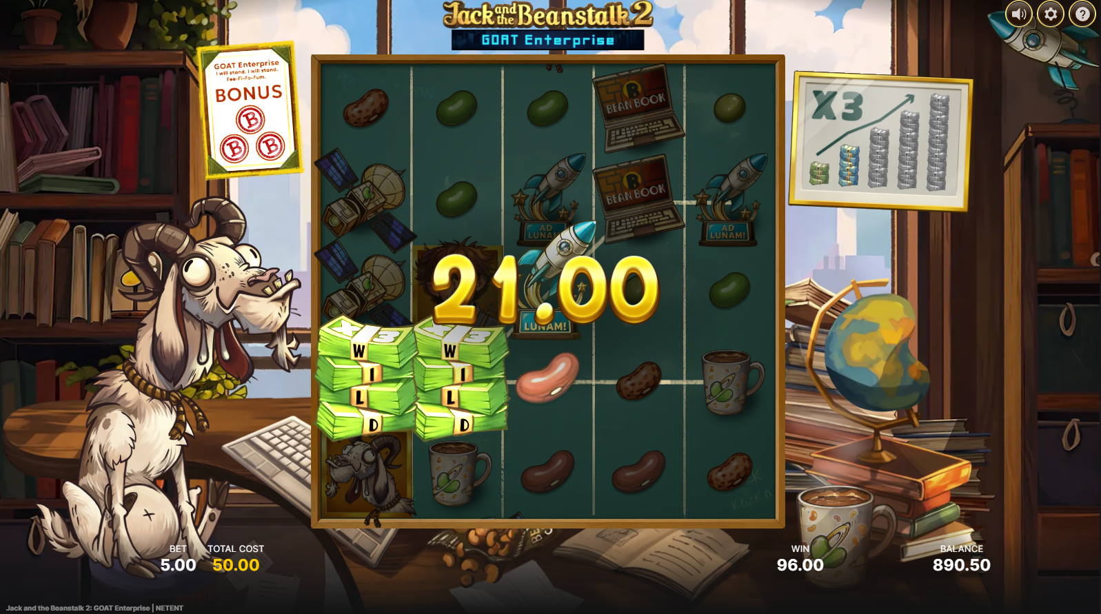 Jack and the Beanstalk 2 bonus hunt extreme feature
