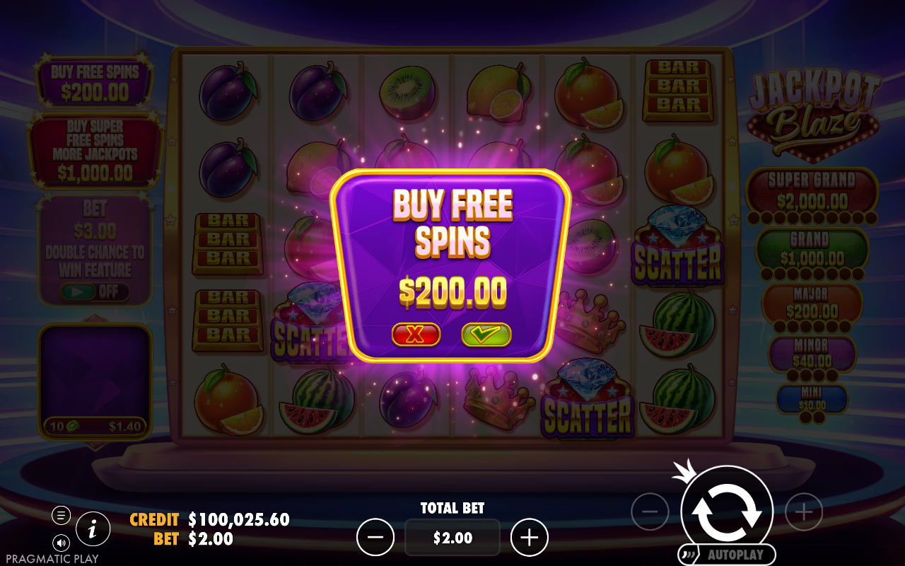 Jackpot Blaze bonus buy
