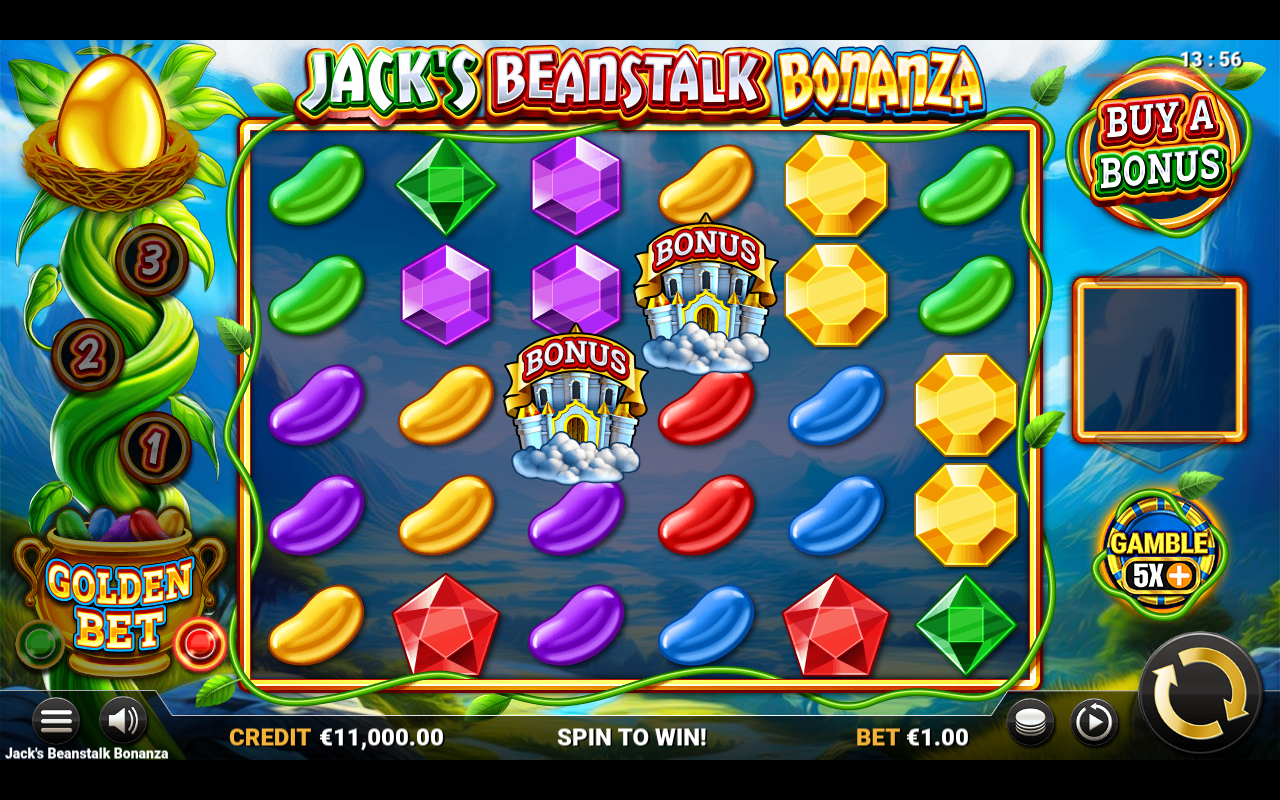 Jack's Beanstalk Bonanza base game