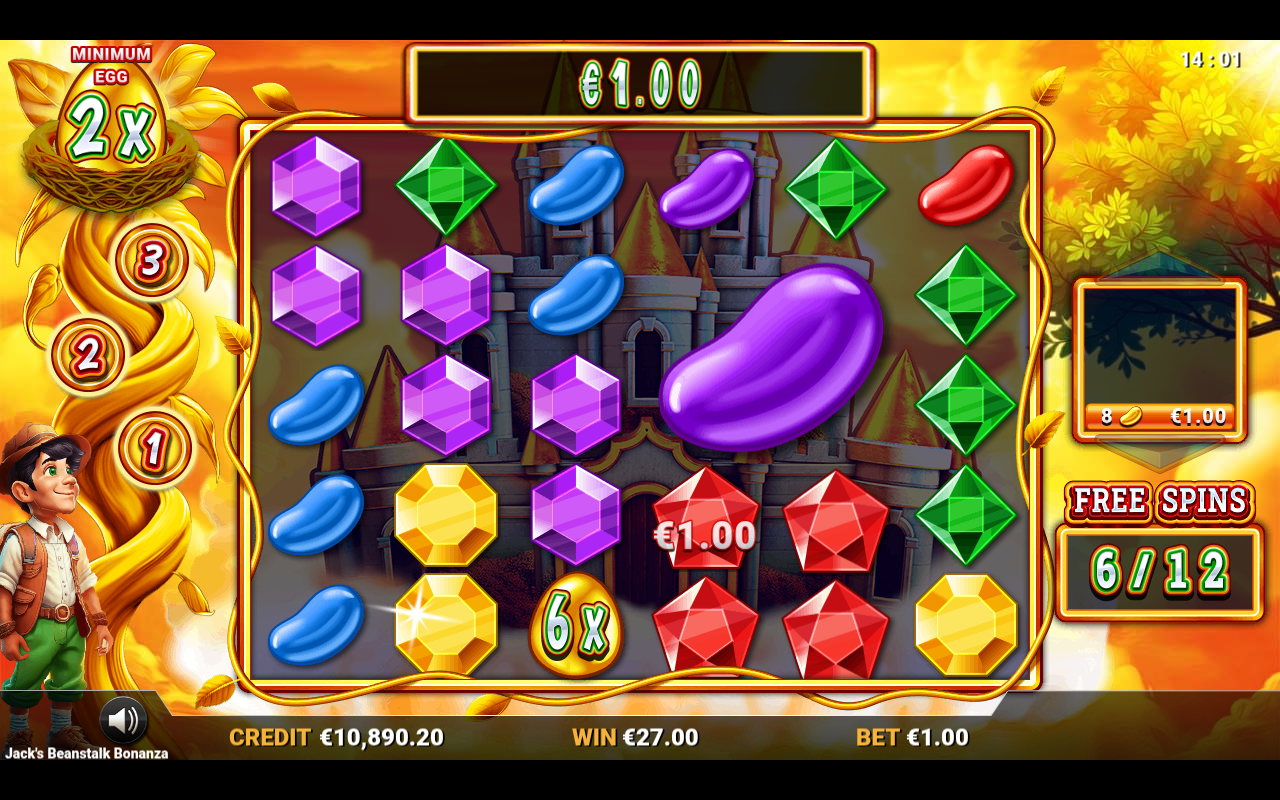 Jack's Beanstalk Bonanza bonus round