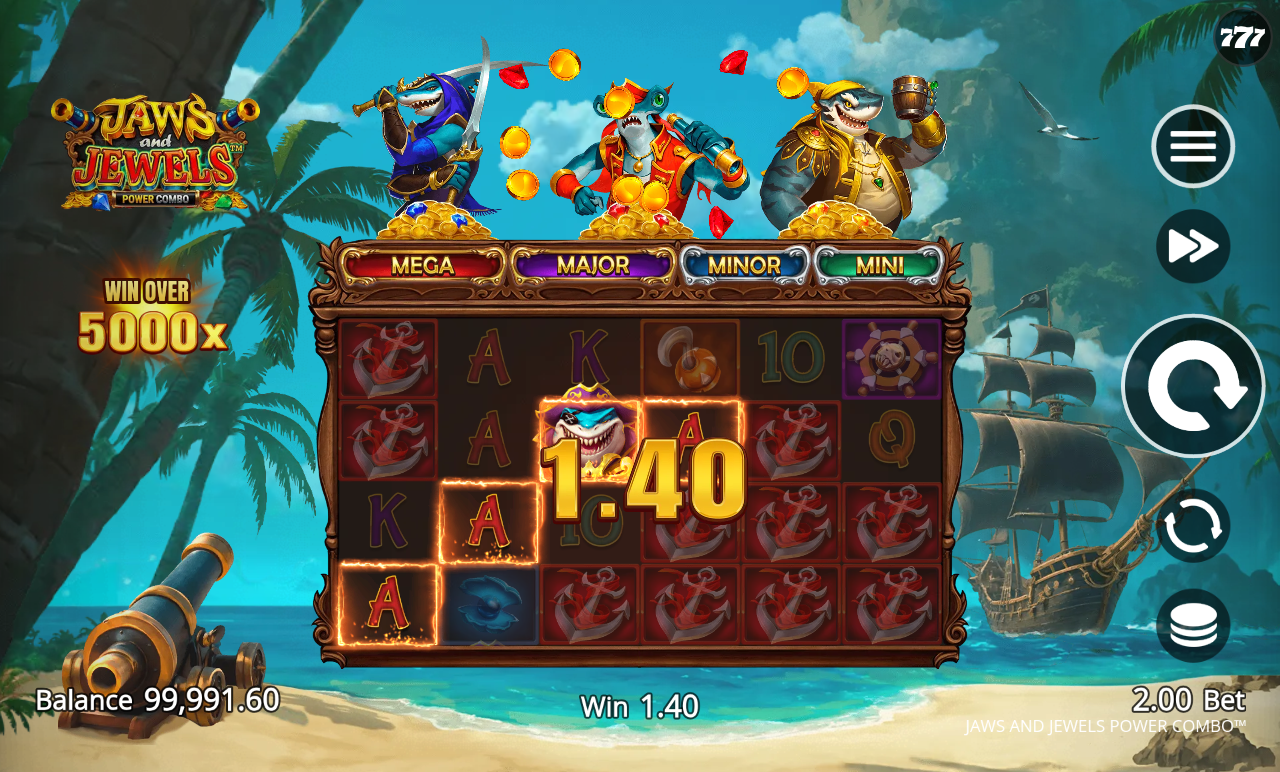 Jaws and Jewels Power Combo gameplay