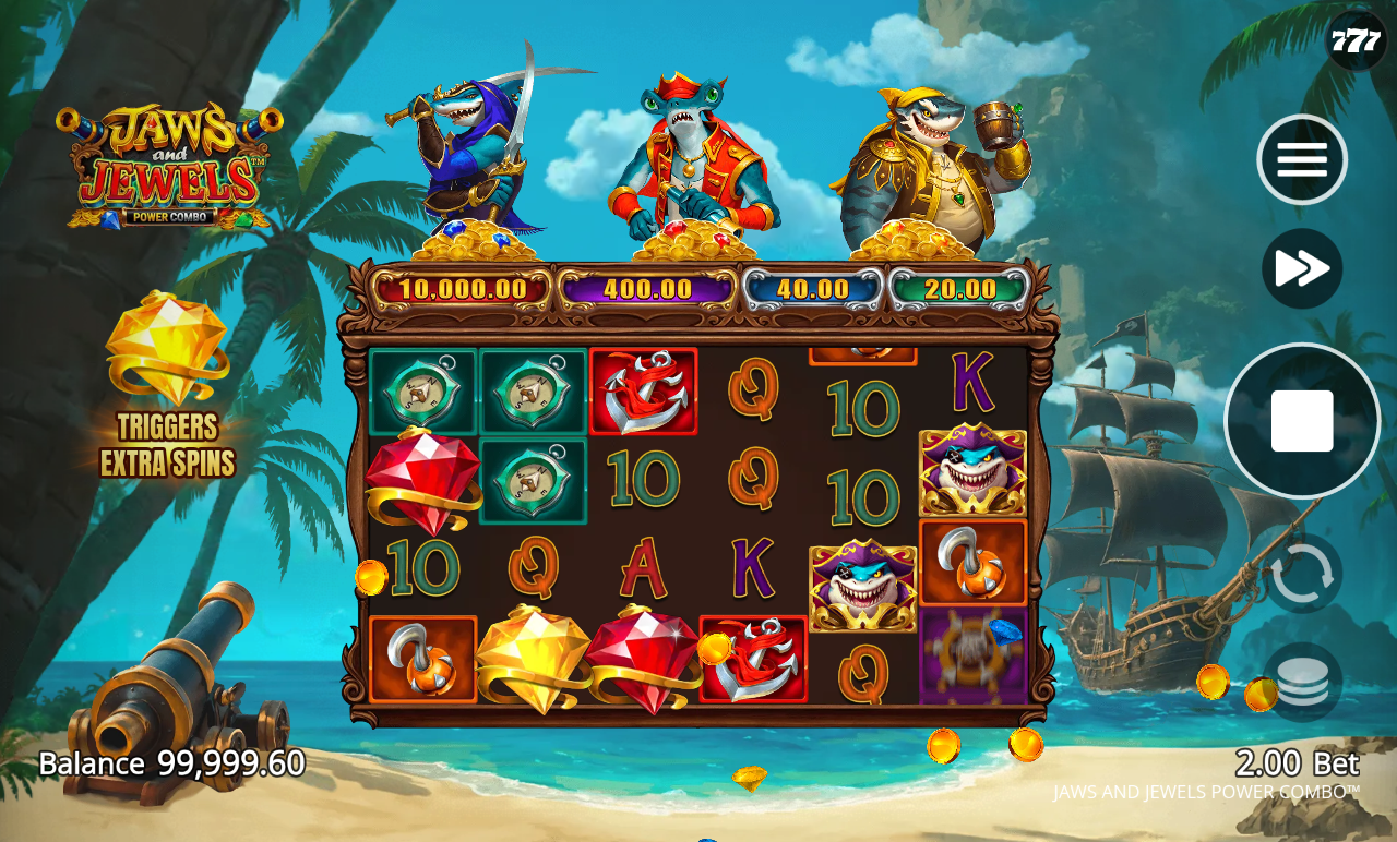 Jaws and Jewels Power Combo gameplay