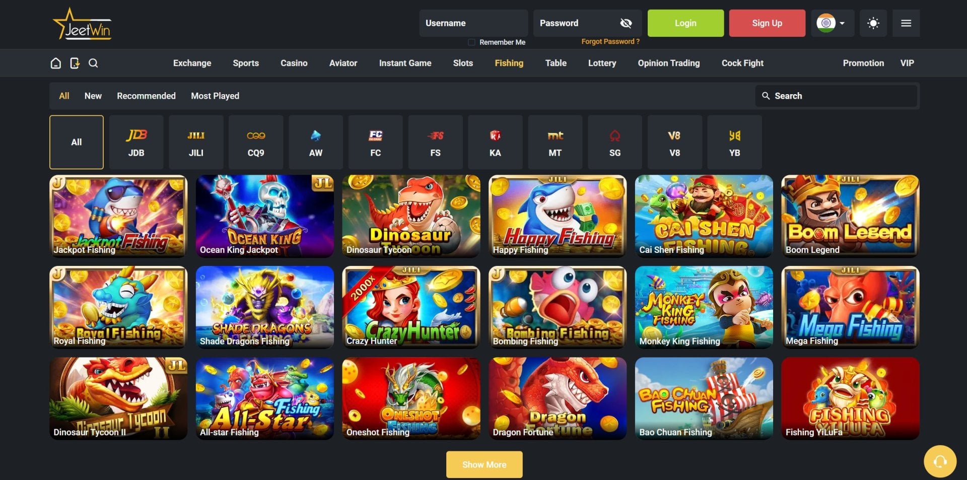 JeetWin Fishing Games